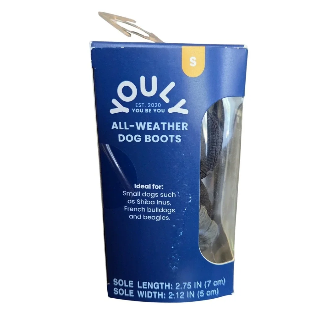Youly All Weather Dog Boots Size Small